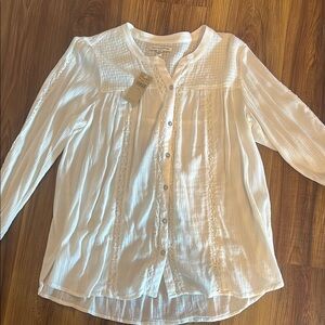 American Eagle Outfitters White Blouse Top